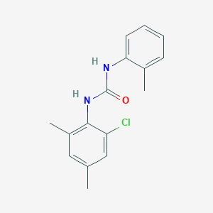 molecular formula C16H17ClN2O B3500061 N-(2-chloro-4,6-dimethylphenyl)-N'-(2-methylphenyl)urea 