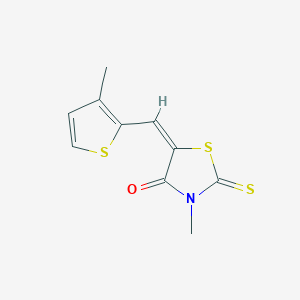 3-methyl-5-[(3-methyl-2-thienyl)methylene]-2-thioxo-1,3-thiazolidin-4-one