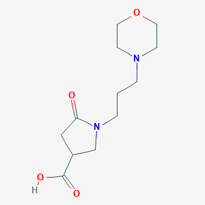 molecular formula C12H20N2O4 B350013 1-(3-Morpholin-4-yl-propyl)-5-oxo-pyrrolidine-3-carboxylic acid CAS No. 842959-24-4
