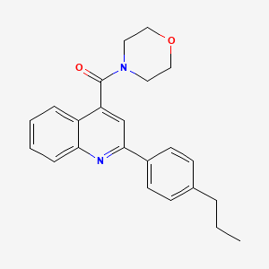 molecular formula C23H24N2O2 B3500347 4-(4-morpholinylcarbonyl)-2-(4-propylphenyl)quinoline 