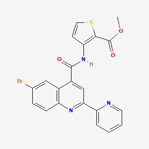 methyl 3-({[6-bromo-2-(2-pyridinyl)-4-quinolinyl]carbonyl}amino)-2-thiophenecarboxylate