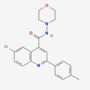 6-bromo-2-(4-methylphenyl)-N-4-morpholinyl-4-quinolinecarboxamide