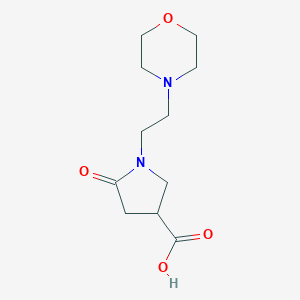 molecular formula C11H18N2O4 B350047 1-[2-(Morpholin-4-yl)ethyl]-5-oxopyrrolidine-3-carboxylic acid CAS No. 304859-18-5