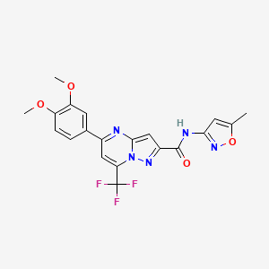 5-(3,4-dimethoxyphenyl)-N-(5-methyl-3-isoxazolyl)-7-(trifluoromethyl)pyrazolo[1,5-a]pyrimidine-2-carboxamide