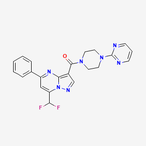 7-(difluoromethyl)-5-phenyl-3-{[4-(2-pyrimidinyl)-1-piperazinyl]carbonyl}pyrazolo[1,5-a]pyrimidine