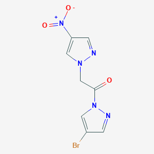 4-bromo-1-[(4-nitro-1H-pyrazol-1-yl)acetyl]-1H-pyrazole