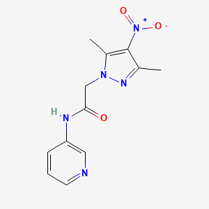 2-(3,5-dimethyl-4-nitro-1H-pyrazol-1-yl)-N-3-pyridinylacetamide