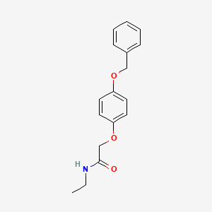 molecular formula C17H19NO3 B3500930 2-[4-(benzyloxy)phenoxy]-N-ethylacetamide 