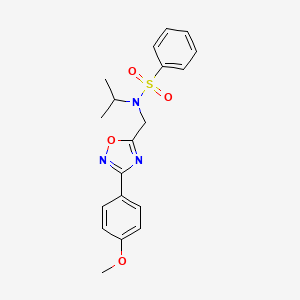 N-isopropyl-N-{[3-(4-methoxyphenyl)-1,2,4-oxadiazol-5-yl]methyl}benzenesulfonamide