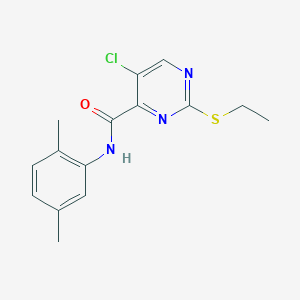 5-chloro-N-(2,5-dimethylphenyl)-2-(ethylthio)-4-pyrimidinecarboxamide