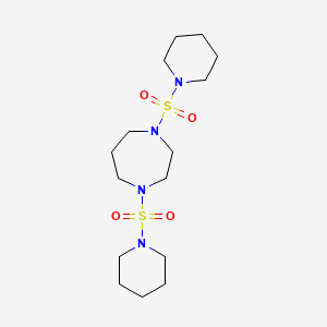 molecular formula C15H30N4O4S2 B3501006 1,4-bis(1-piperidinylsulfonyl)-1,4-diazepane 