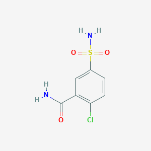 molecular formula C7H7ClN2O3S B3501013 5-(aminosulfonyl)-2-chlorobenzamide 