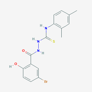 2-(5-bromo-2-hydroxybenzoyl)-N-(2,4-dimethylphenyl)hydrazinecarbothioamide