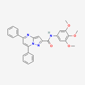 5,7-diphenyl-N-(3,4,5-trimethoxyphenyl)pyrazolo[1,5-a]pyrimidine-2-carboxamide