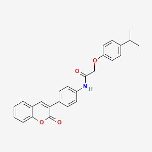 2-(4-isopropylphenoxy)-N-[4-(2-oxo-2H-chromen-3-yl)phenyl]acetamide