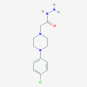 molecular formula C12H17ClN4O B3501148 2-[4-(4-chlorophenyl)-1-piperazinyl]acetohydrazide 