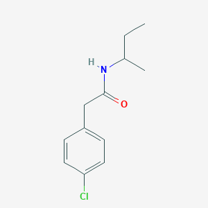 molecular formula C12H16ClNO B350117 N-(sec-butyl)-2-(4-chlorophenyl)acetamide CAS No. 349429-84-1