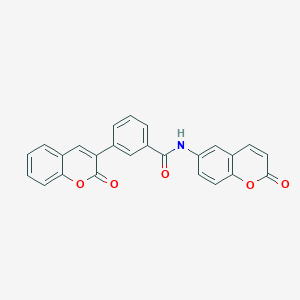 3-(2-oxo-2H-chromen-3-yl)-N-(2-oxo-2H-chromen-6-yl)benzamide