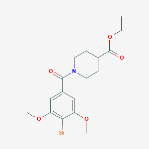 Ethyl 1-(4-bromo-3,5-dimethoxybenzoyl)-4-piperidinecarboxylate