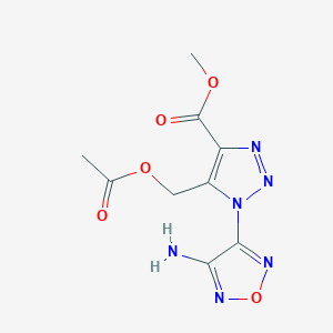 methyl 5-[(acetyloxy)methyl]-1-(4-amino-1,2,5-oxadiazol-3-yl)-1H-1,2,3-triazole-4-carboxylate