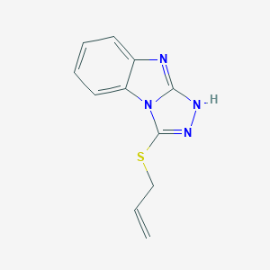 molecular formula C11H10N4S B350139 3-(allylthio)-9H-[1,2,4]triazolo[4,3-a]benzimidazole CAS No. 876576-99-7