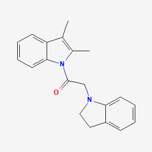 molecular formula C20H20N2O B3501422 1-(2,3-dihydro-1H-indol-1-ylacetyl)-2,3-dimethyl-1H-indole 