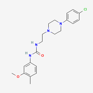 N-{2-[4-(4-chlorophenyl)-1-piperazinyl]ethyl}-N'-(3-methoxy-4-methylphenyl)urea