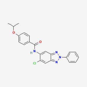 N-(6-chloro-2-phenyl-2H-1,2,3-benzotriazol-5-yl)-4-isopropoxybenzamide