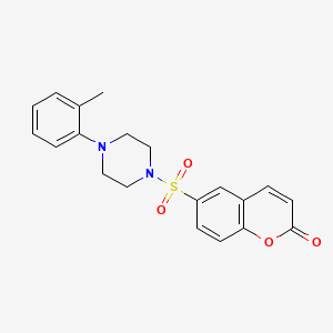 6-{[4-(2-methylphenyl)-1-piperazinyl]sulfonyl}-2H-chromen-2-one