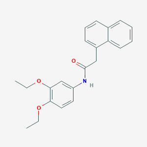 molecular formula C22H23NO3 B3501485 N-(3,4-diethoxyphenyl)-2-(1-naphthyl)acetamide 