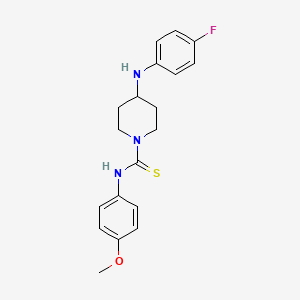 4-[(4-fluorophenyl)amino]-N-(4-methoxyphenyl)-1-piperidinecarbothioamide