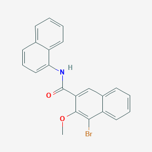molecular formula C22H16BrNO2 B3501539 4-bromo-3-methoxy-N-1-naphthyl-2-naphthamide 