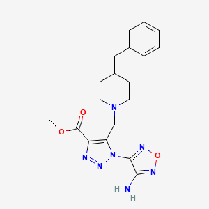 methyl 1-(4-amino-1,2,5-oxadiazol-3-yl)-5-[(4-benzyl-1-piperidinyl)methyl]-1H-1,2,3-triazole-4-carboxylate