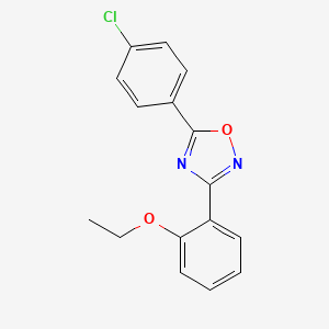 5-(4-chlorophenyl)-3-(2-ethoxyphenyl)-1,2,4-oxadiazole