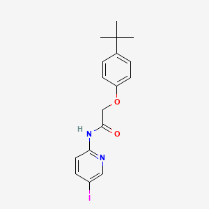 molecular formula C17H19IN2O2 B3501630 2-(4-tert-butylphenoxy)-N-(5-iodo-2-pyridinyl)acetamide 