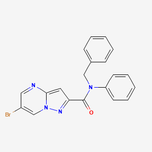 N-benzyl-6-bromo-N-phenylpyrazolo[1,5-a]pyrimidine-2-carboxamide