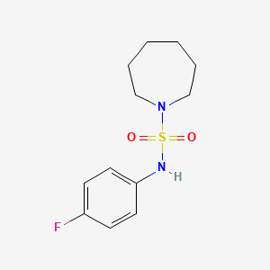 molecular formula C12H17FN2O2S B3501686 N-(4-fluorophenyl)-1-azepanesulfonamide 