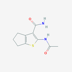 molecular formula C10H12N2O2S B350172 2-(acetylamino)-5,6-dihydro-4H-cyclopenta[b]thiophene-3-carboxamide CAS No. 313662-54-3