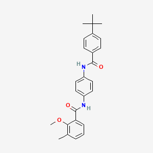 N-{4-[(4-tert-butylbenzoyl)amino]phenyl}-2-methoxy-3-methylbenzamide