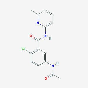 5-(acetylamino)-2-chloro-N-(6-methyl-2-pyridinyl)benzamide