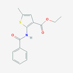 molecular formula C15H15NO3S B350176 Ethyl 2-benzamido-5-methylthiophene-3-carboxylate CAS No. 79927-65-4
