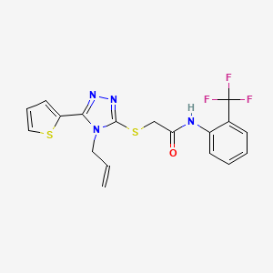 2-{[4-allyl-5-(2-thienyl)-4H-1,2,4-triazol-3-yl]thio}-N-[2-(trifluoromethyl)phenyl]acetamide