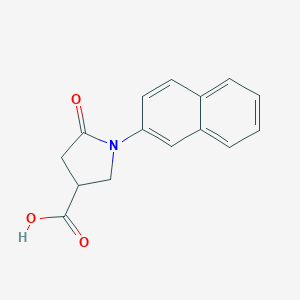 molecular formula C15H13NO3 B350185 1-(Naphthalen-2-yl)-5-oxopyrrolidine-3-carboxylic acid CAS No. 566154-70-9