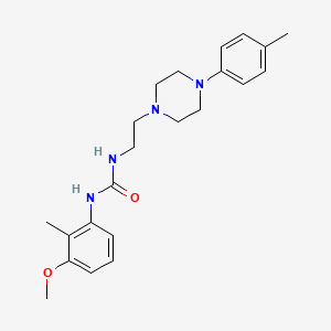 molecular formula C22H30N4O2 B3501908 N-(3-methoxy-2-methylphenyl)-N'-{2-[4-(4-methylphenyl)-1-piperazinyl]ethyl}urea 