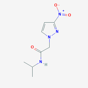 molecular formula C8H12N4O3 B3501928 N-isopropyl-2-(3-nitro-1H-pyrazol-1-yl)acetamide 