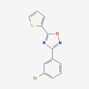 molecular formula C12H7BrN2OS B3501930 3-(3-bromophenyl)-5-(2-thienyl)-1,2,4-oxadiazole CAS No. 838813-59-5
