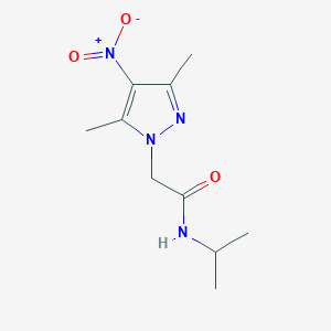 molecular formula C10H16N4O3 B3501934 2-(3,5-dimethyl-4-nitro-1H-pyrazol-1-yl)-N-isopropylacetamide 