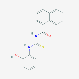 N-[(2-hydroxyphenyl)carbamothioyl]naphthalene-1-carboxamide