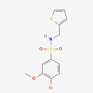 4-bromo-3-methoxy-N-(2-thienylmethyl)benzenesulfonamide