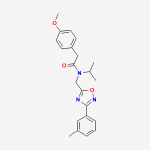 N-isopropyl-2-(4-methoxyphenyl)-N-{[3-(3-methylphenyl)-1,2,4-oxadiazol-5-yl]methyl}acetamide